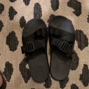 Chaco Kids Black Strap Sandals